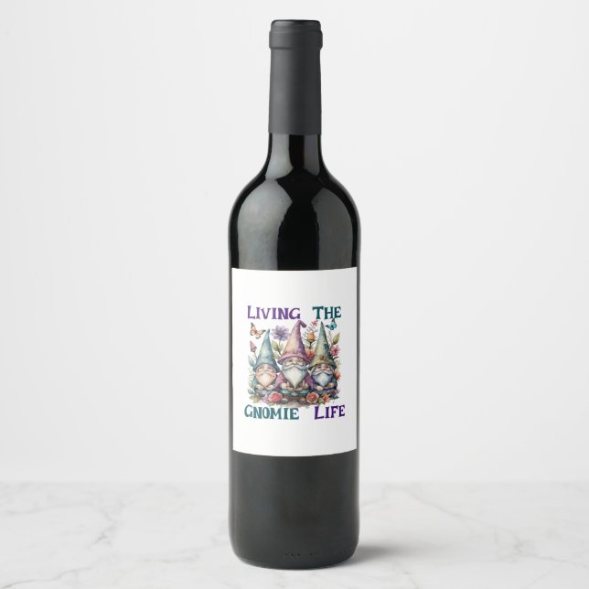 Lever Tomtenlivet Vinflaska Etikett (Framsida)
