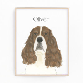 Lever & White English Springer Spain Art Fototryck