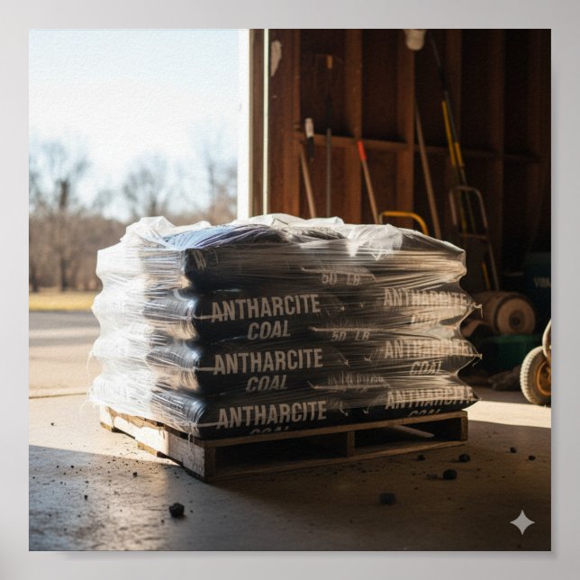 Leverans av antracit-kol poster (Framsidan)