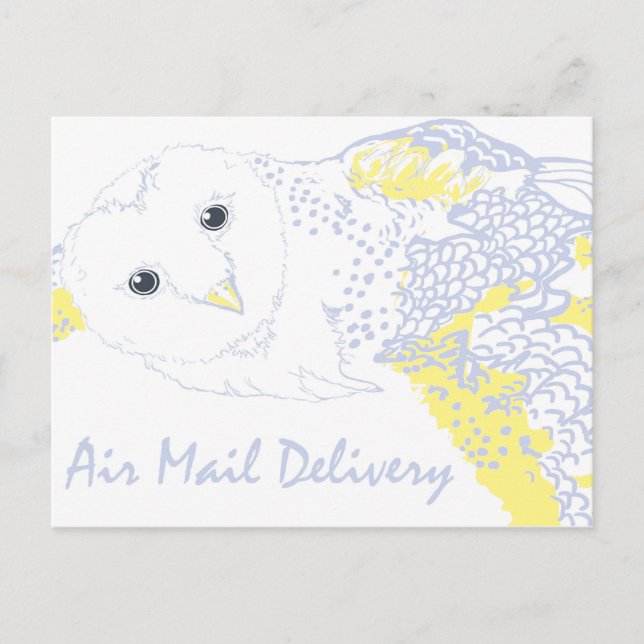 Leverans av e-post från uggla - Hogwarts inspirera Helg Vykort (Framsida)