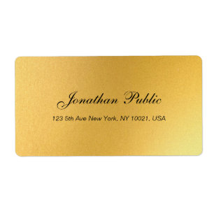 Leverans av elegant Script Professionell Guld-mall Fraktsedel