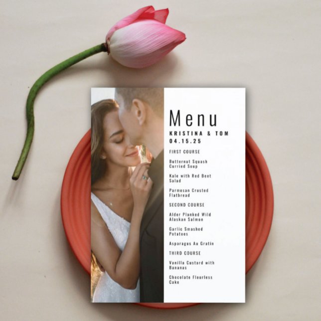 Leverans av en fotomeny meny (Skapare uppladdad)