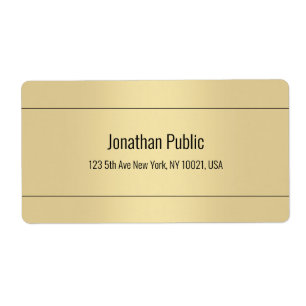 Leverans av enkel mall för elegant Guld Färg Fraktsedel