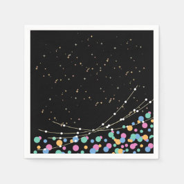 Leverans av glöd och rullfågel party pappersservett