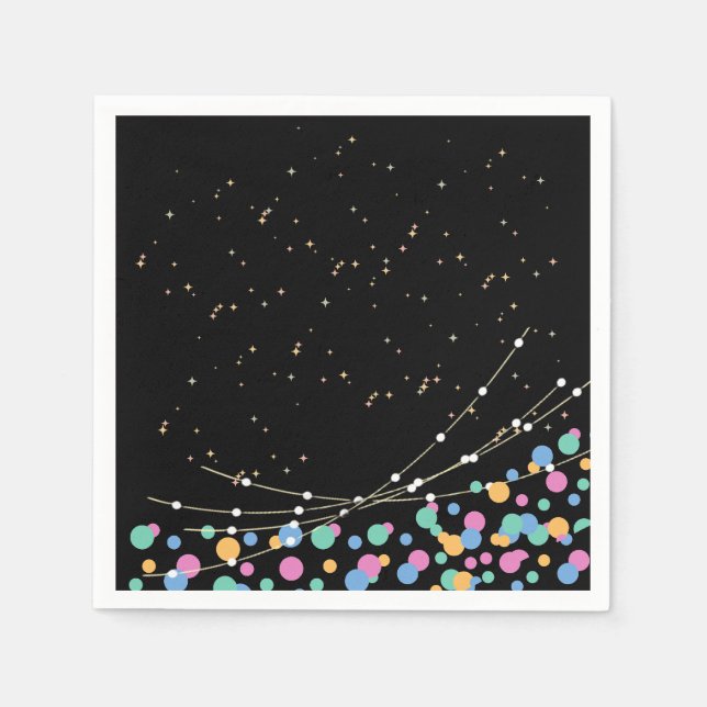 Leverans av glöd och rullfågel party pappersservett (Framsidan)