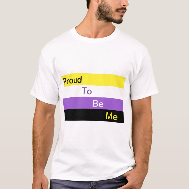 Leverans av icke-binärt Pride T Shirt (Framsida)
