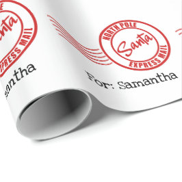 Leverans av jultomte för expresspost presentpapper