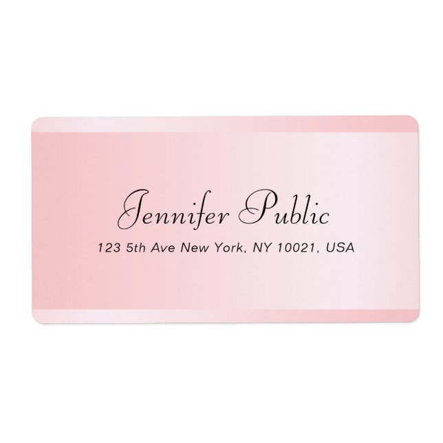 Leverans av malltyp anpassningsbar i Ro Guld Fraktsedel (Framsidan)