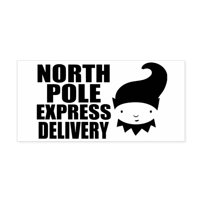 Leverans av North Pole Express Delivery Elf Stämpel (Tryck)