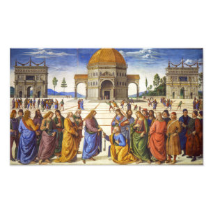 Leverans av Nycklar Pietro Perugino Fototryck