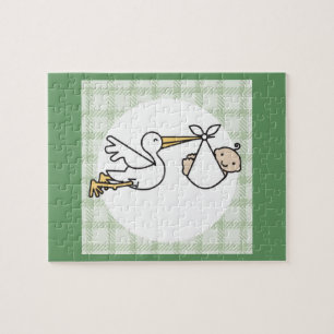 Leverans av stork Baby Pussel