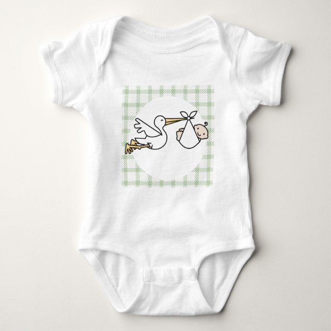 Leverans av stork Baby Tee (Framsida)