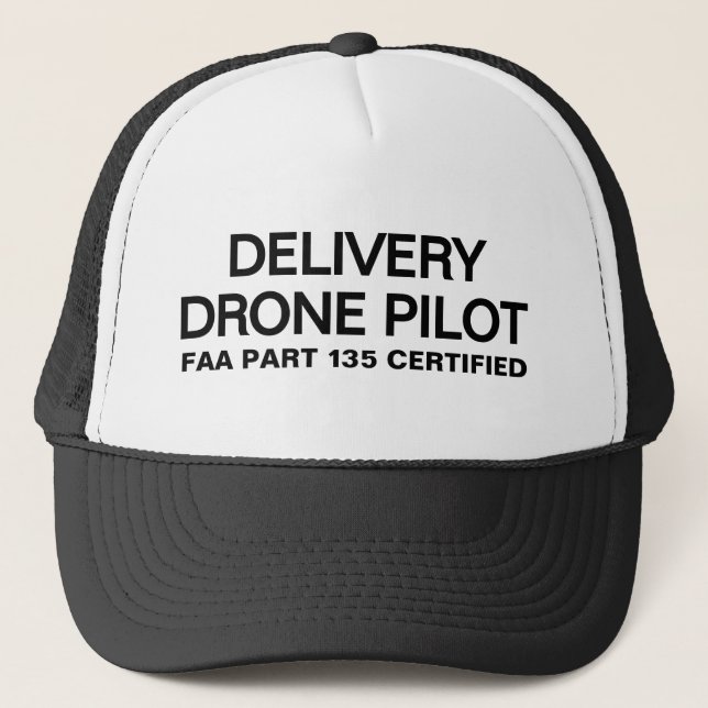 Leverans Drone Pilot™ Truckerhatt Keps (Framsida)