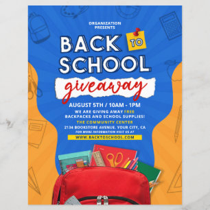 Leverans och ryggsäck av back to school, Giveaway