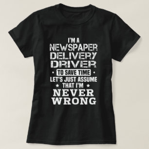 Leveransdrivrutin för nyhetsblad t shirt