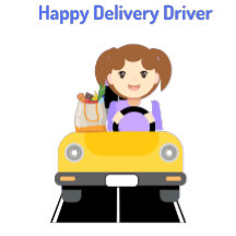 Leveransdrivrutin Lycklig Levererar T-Shirt