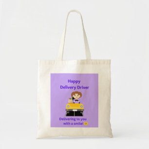 Leveransdrivrutin med Smile Matkasse Tote Bag Tygkasse