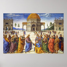 Leveransen av nycklarna | Pietro Perugino | Poster