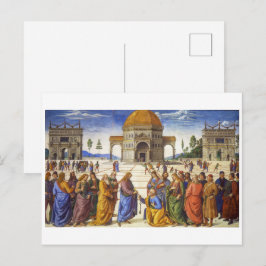 Leveransen av nycklarna | Pietro Perugino | Vykort