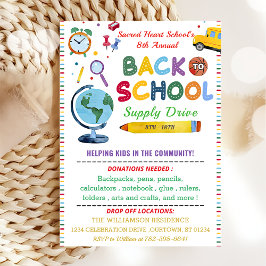 Leveransenhet back to school Party Inbjudningar