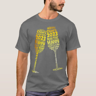 Leveranser i gott nytt år 2023 Nyårsafton Party N T Shirt