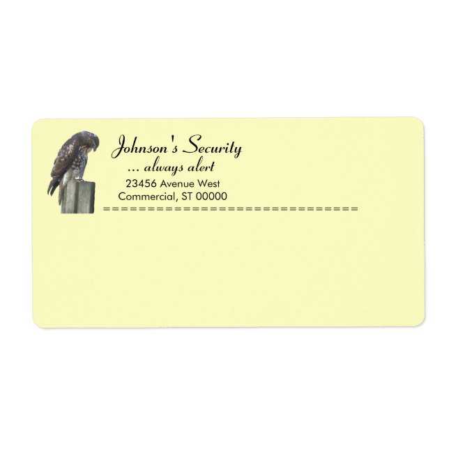 Leveransetikett - Falcon Fraktsedel (Framsidan)