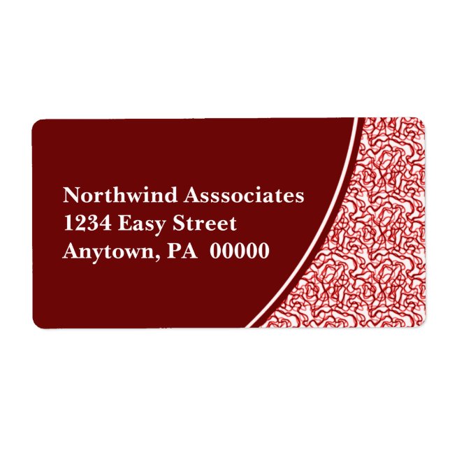 Leveransetikett för abstraktens skript fraktsedel (Framsidan)