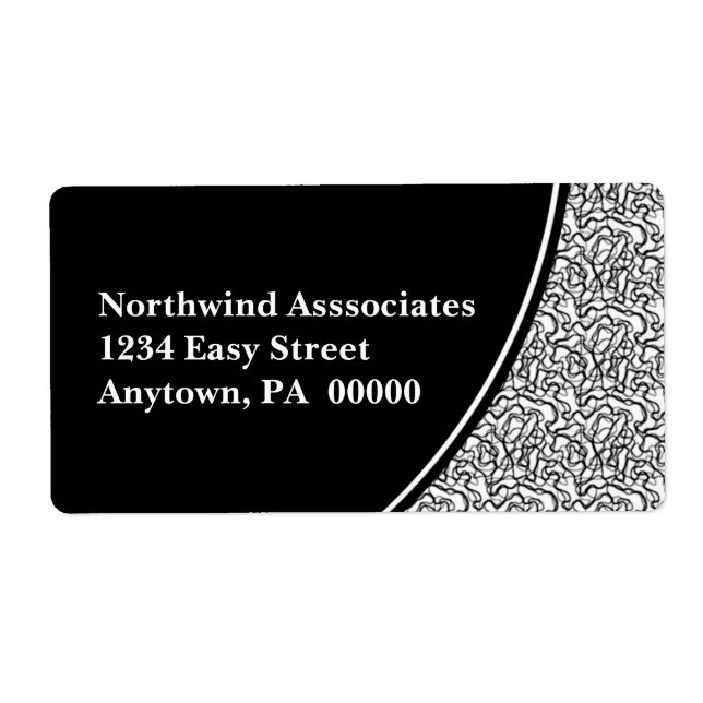 Leveransetikett för abstraktens skript fraktsedel (Framsidan)