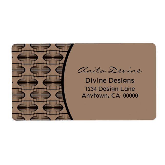 Leveransetikett för antika bågar fraktsedel (Framsidan)