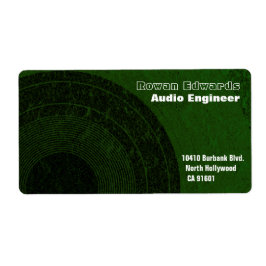 Leveransetikett för audio Ingenjör Fraktsedel