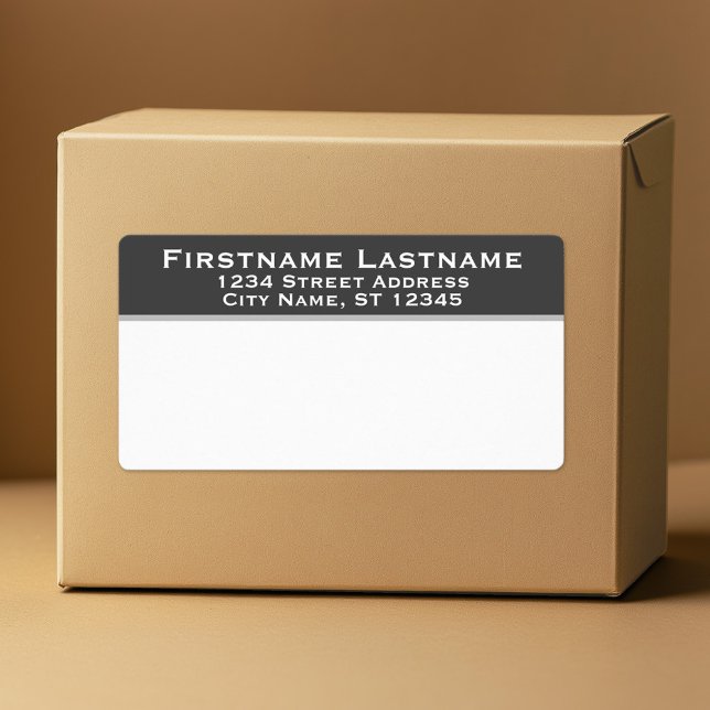Leveransetiketter - enkel Returadress klassisk Fraktsedel (Custom Mailing Label)