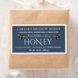 Leveransetiketter för modern Elegant-honung-Anpass Fraktsedel