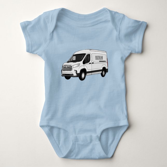 Leveransexempel för van tecknad t shirt (Framsida)