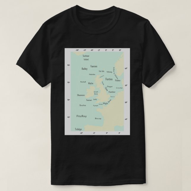 Leveransprognos för havsyta färg t shirt (Design framsida)