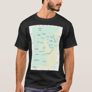 Leveransprognos för havsyta färg t shirt