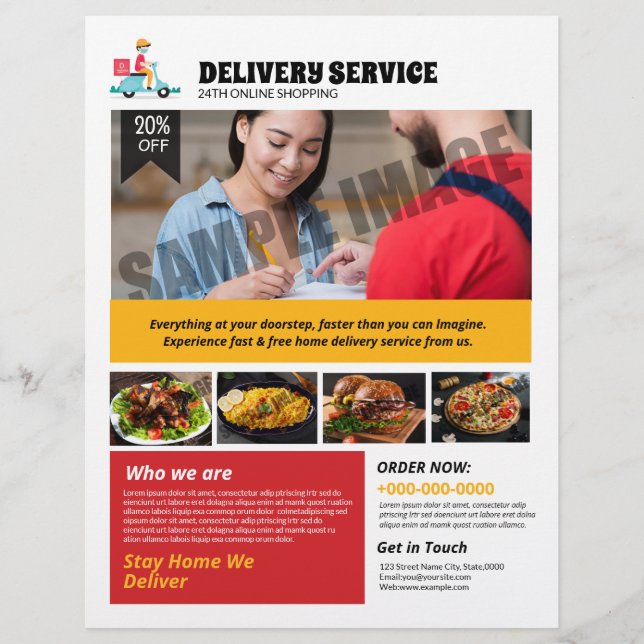 Leveransservice Flyer (Framsidan)