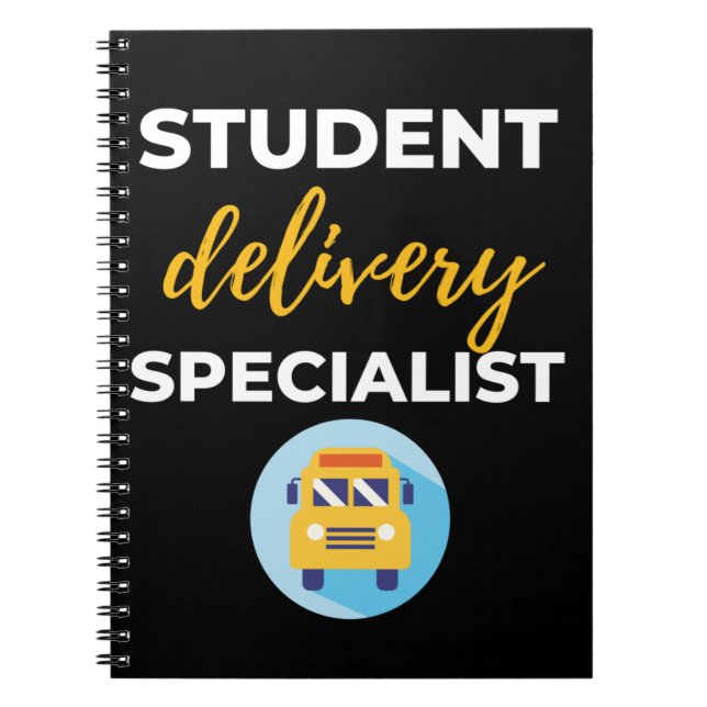 Leveransspecialist i student anteckningsbok (Framsidan)