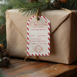 Leveranstjänst för North Pole Express Tåg Paket Presentetikett