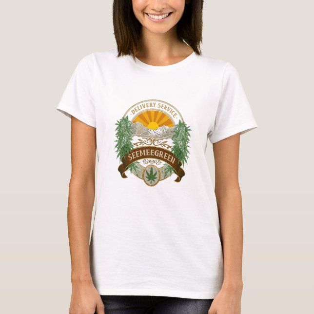Leveranstjänst Se grönt Kvinnor T-shirt (Framsida)