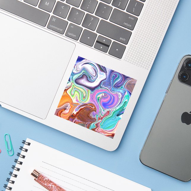 Leverant Klistermärken (Laptop med iPhone)