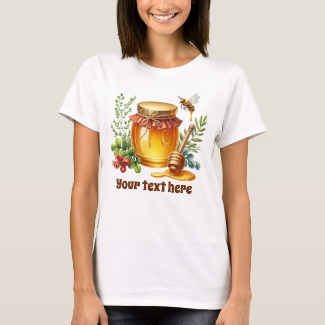 Leverantörer av älskare-honungsbin lägger till tex t shirt (Framsida)