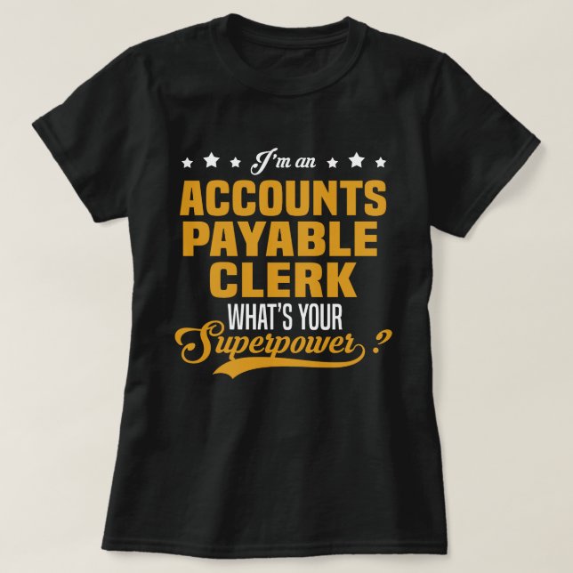 Leverantörsreskontra T Shirt (Design framsida)