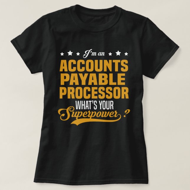 Leverantörsreskontraprocessor T Shirt (Design framsida)