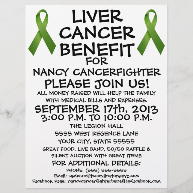 Levercancer Benefit Flyer (Framsidan)