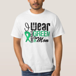 Levercancer ha på sig jag smaragdgrönt för min tee
