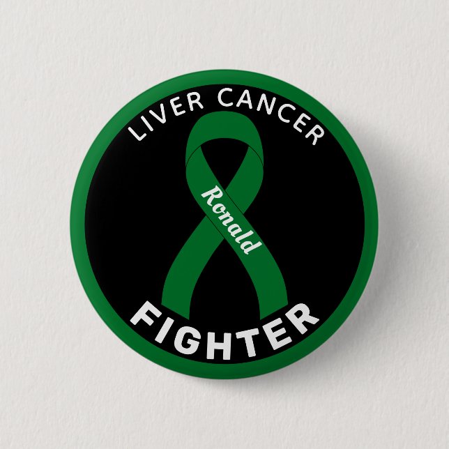 Levercancer kämpen band svart knapp (Framsida)