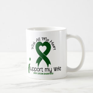 LEVERCANCER stöttar jag min fru Kaffemugg