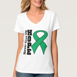 Levercancerhopp ger sig aldrig upp t-shirt