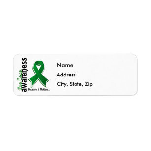 Levercancermedvetenhet 5 returadress etikett