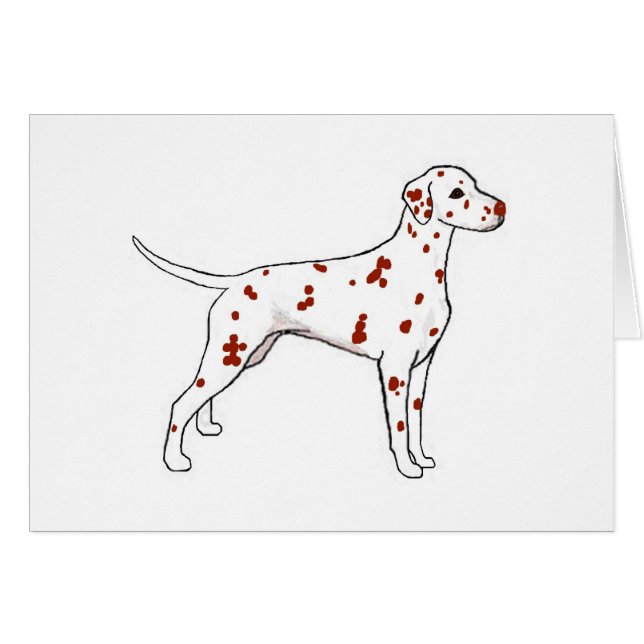 LeverDalmatian Hälsningskort (Framsidan Horizontal)
